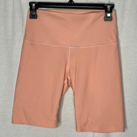 PacSun x Stone Fox Recycled Active Mid Bike Shorts Pink Size Medium Running Gym - Picture 3 of 8